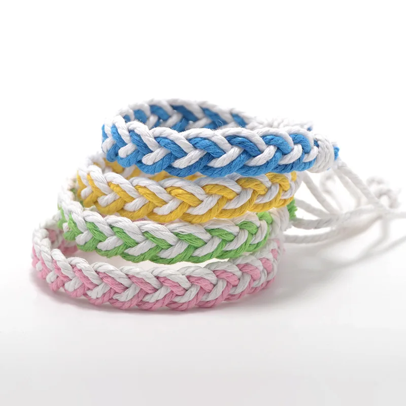 Ethnic Thread Bracelet Retro Handmade Boho Multicolor Braided String Cord Woven Braided Bohimia Friendship Bracelets Women Men