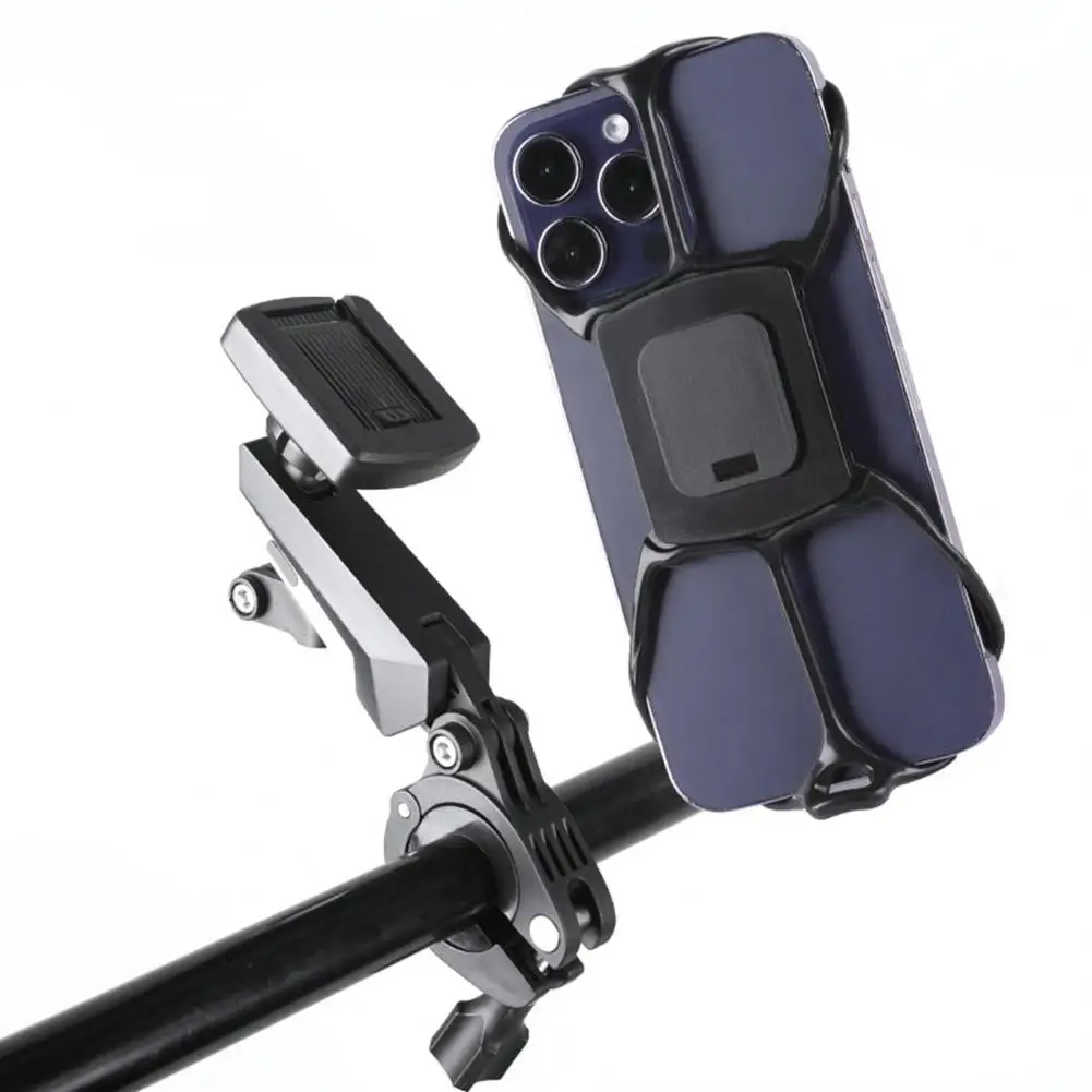 Face Recognition Bike Mount Phone Holder for Cycling Stable Four-sided Buckle Design Bike Phone for Hands-free for Cycling