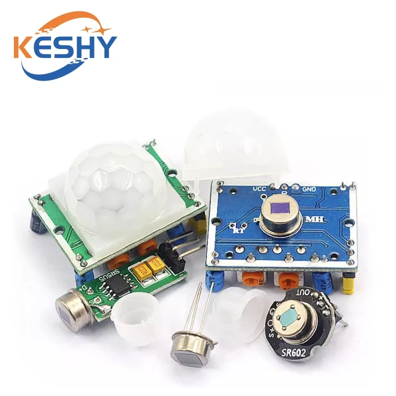 PIR Sensor HC-SR501 HC-SR602 HC-Sr505 Adjust IR Pyroelectric Infrared Motion Detector Module For Raspberry Pi Sensing Human Bod