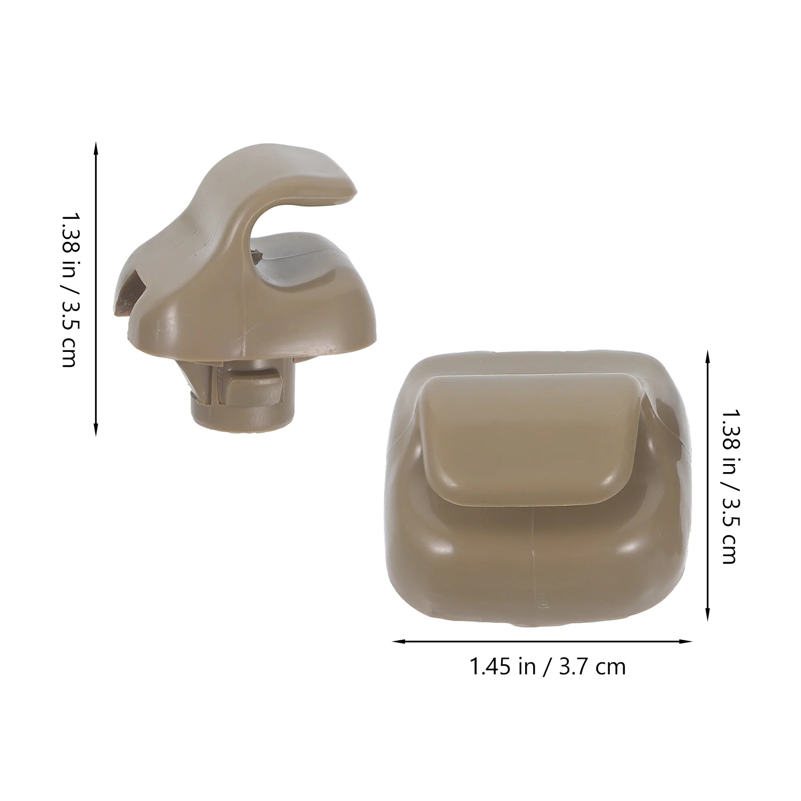 2 قطعة مشبك خطاف حاجب من الشمس مادة PP متينة سهلة التركيب ملحقات السيارة الداخلية حامل التجنيب مناسب تمامًا