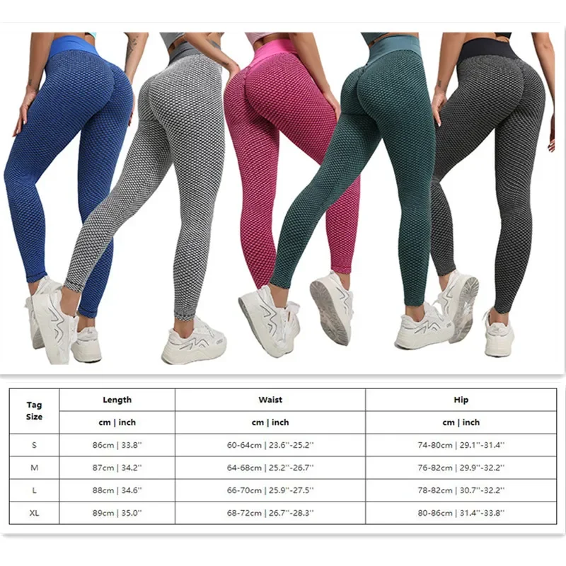 Mallas push up de cintura alta para mujer, leggings anticelulitis para gimnasio, glúteos, Sexy