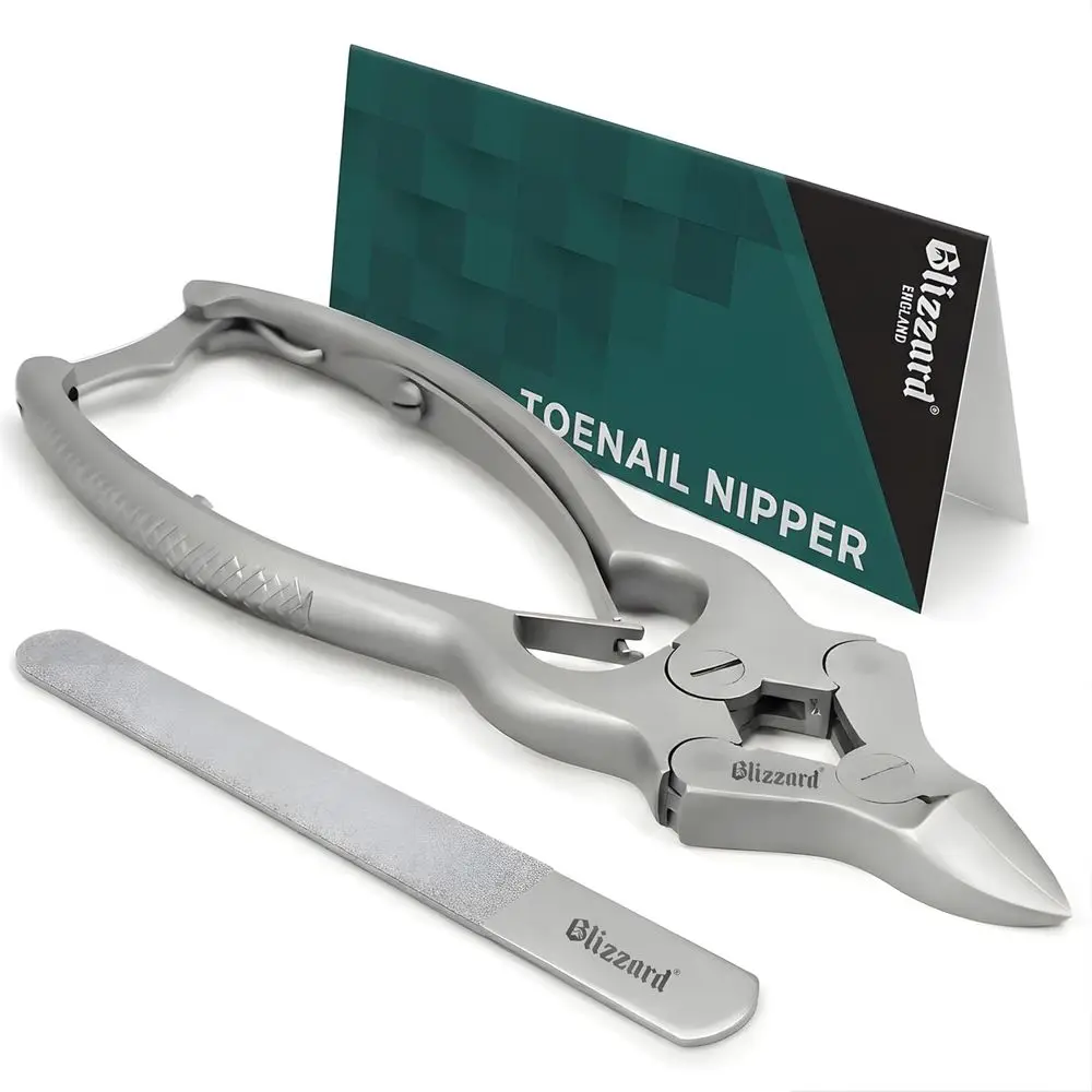 

Double Action Toe Nail Nipper for Thick Nails - 6-inch German Tool with Double Spring