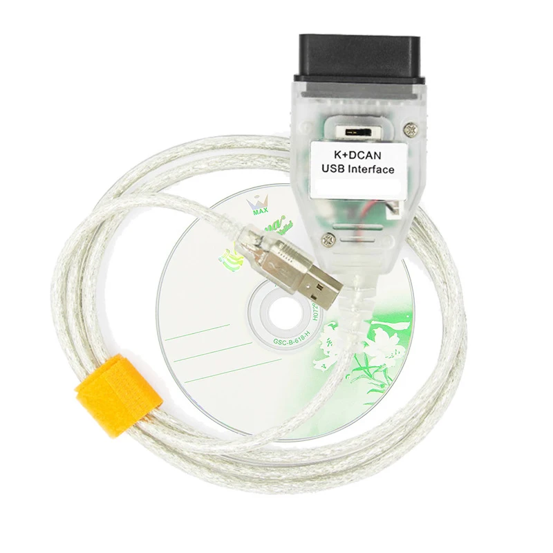 

K DCAN K + CAN FTDI чип для B OBD2 Автомобильные диагностические инструменты OBD 2, переключатель сканера, USB-интерфейсный кабель K + DCAN для BW