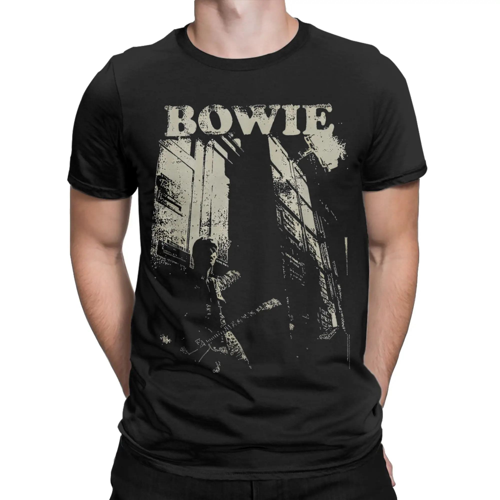 Creative Stack T-Shirts Men Women's O Neck Cotton T Shirt Davids Bowies Short Sleeve Tees Adult Clothes