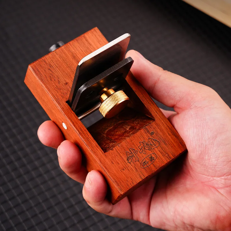 105mm Mini Hand Planes Upgraded Ebony Wood Pull Plane Portable Bench Flat Plane Adjustable Knob Woodworking Hand Planer