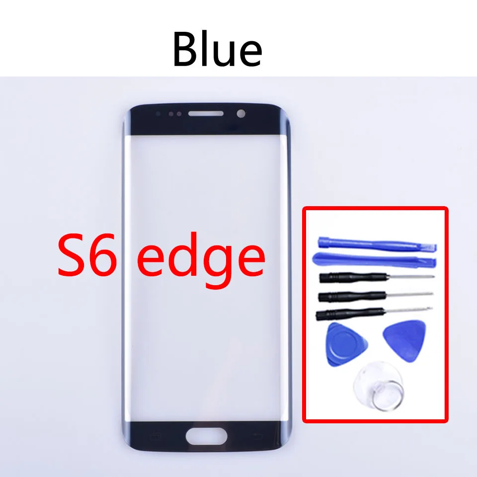 For Samsung Galaxy S6 Edge G925 S6 Edge+ / S6 Edge Plus G928FZ G928 LCD Front Outer Glass Touch Screen Lens 5.1"