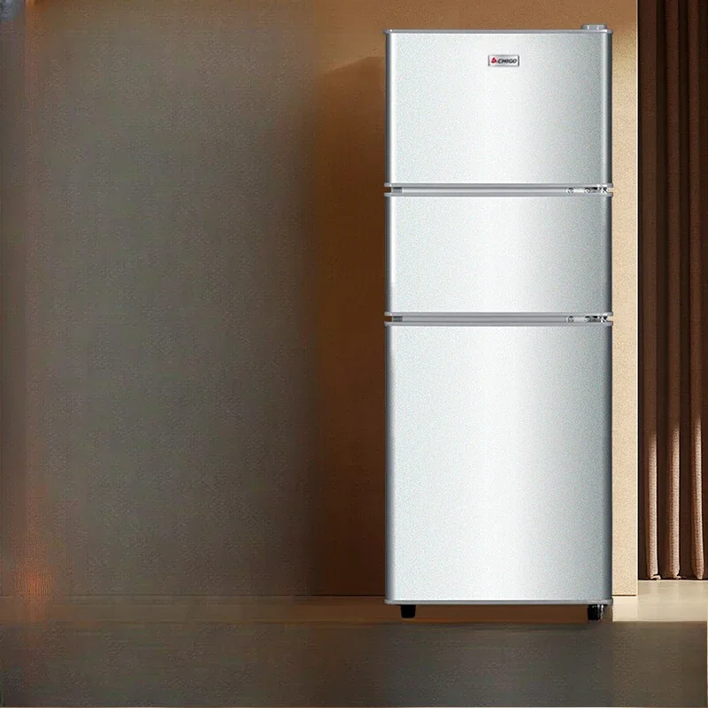 MJY household refrigerator small energy-saving rental room dormitory double door refrigerator