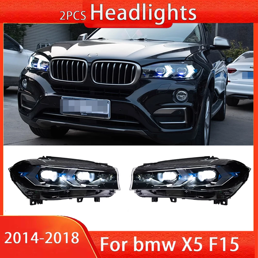 

Car Headlight Assembly For BMW X5 F15 2014-2018 Headlight LED Projetor head Lamp Daytime Running Light Automotive Accessories