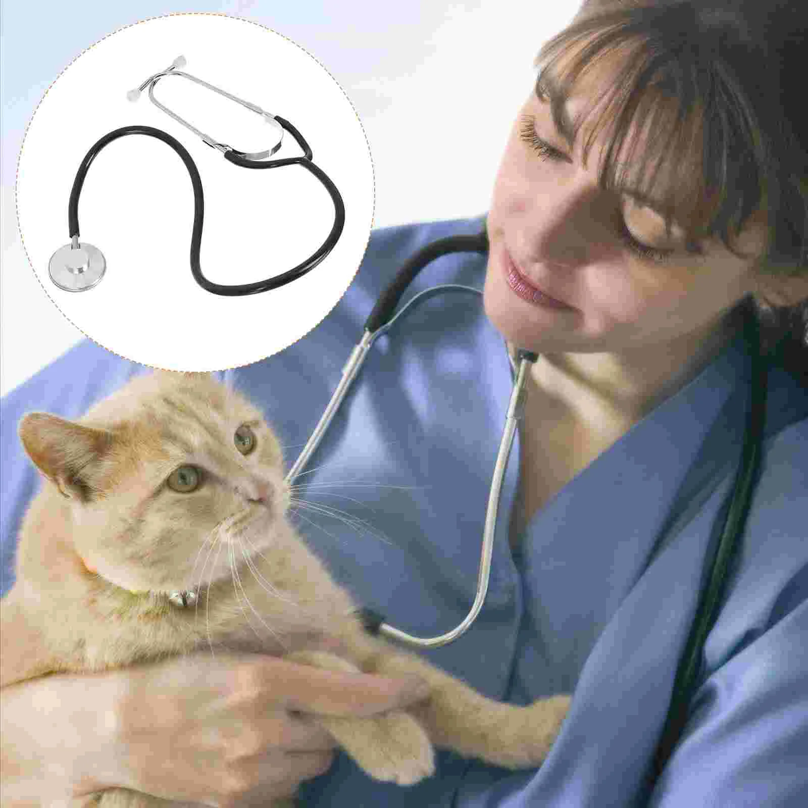 Veterinary Stethoscope for Veterinarian All Bronze Livestock Metal Accessories Supplies Stainless Steel Nurse Animal