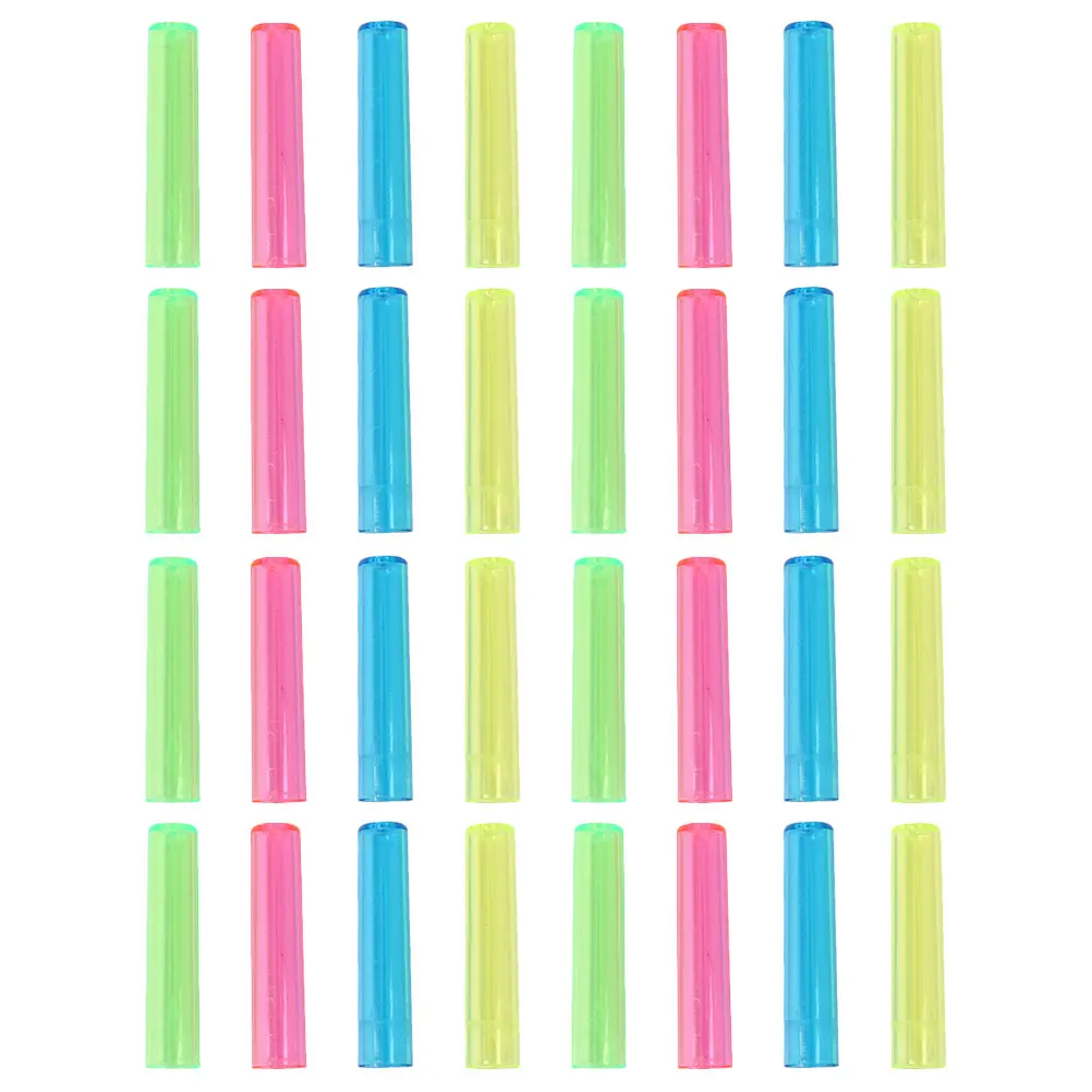 

50 Pcs Pencil Case Party Caps for Pencils Plastic Tip Protector Cover Clear Top Protectors Replace