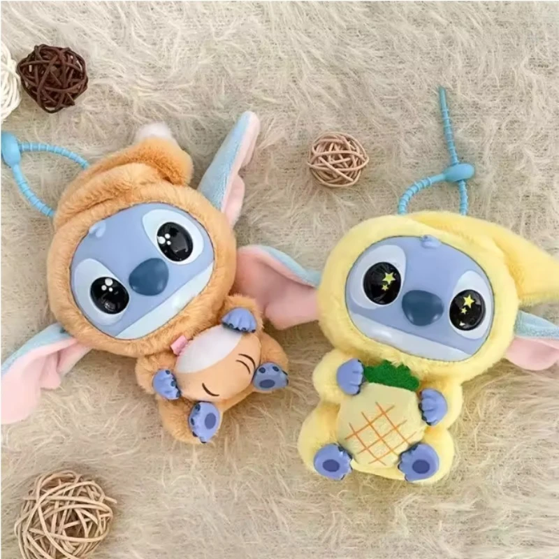 

Disney New Stitch Eat someting Before Sleep Vinyl Blind Box Cute Plush Pendant Dolls Desktop Ornament Mystery Toy Collector Gift