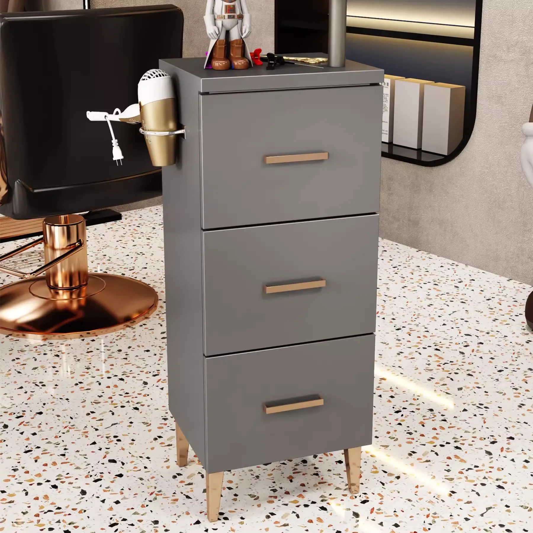 

Metal hair salon beauty salon hair trolley
