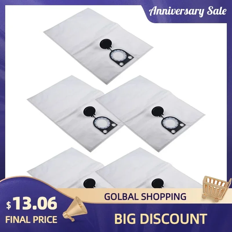 

5Pcs Filter Bags Suitable For Starmix ISC L-1625 Vacuum Cleaner Bags Household Supplies Part Household Cleaning Tool