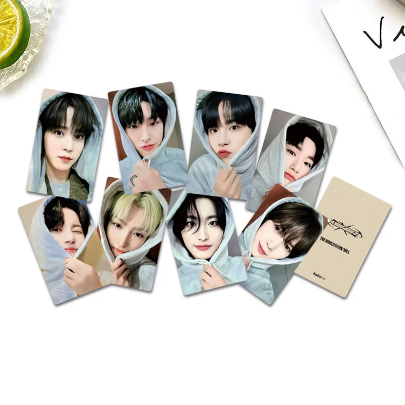 KPOP ATEEZ 8 pièces/ensemble carte photo spéciale de haute qualité INS Style Double face impression carte LOMO SAN MINGI YUNHO YEOSANG Fans cadeaux