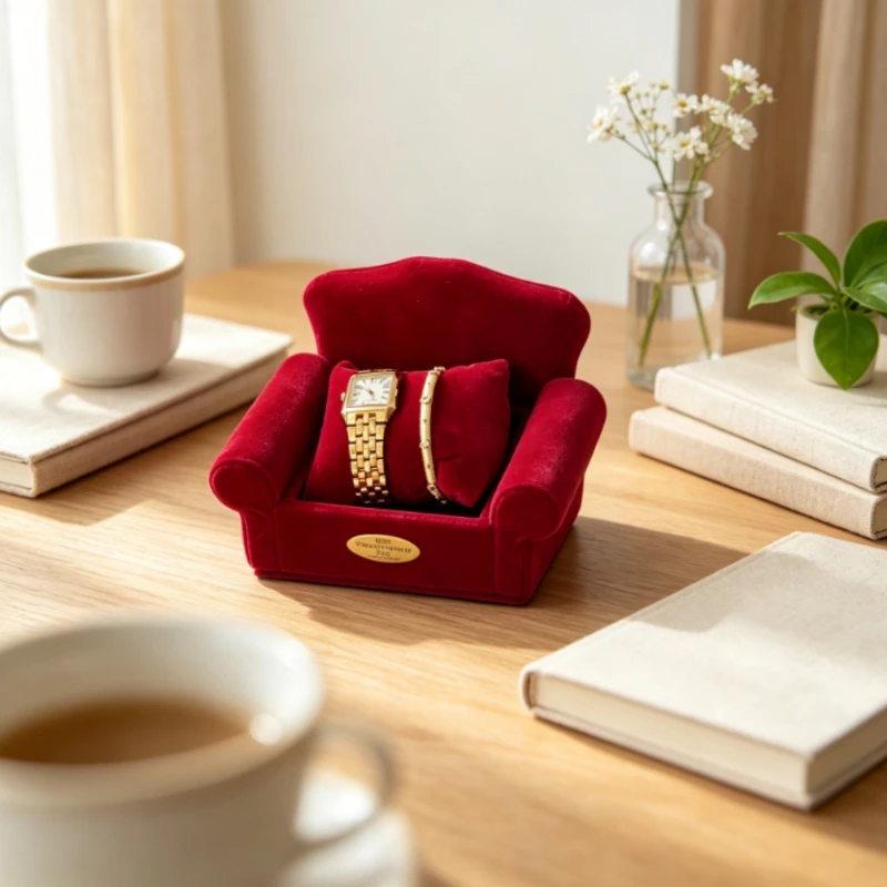 Creative Jewelry Display Stand Cloth Sofa Storage Jewelry Containers Showcase Earrings Watch Case Necklace Organizer Ring Holder