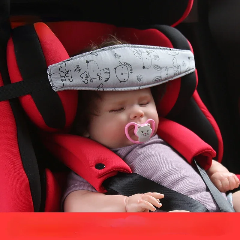 Cinturino di supporto per la testa del seggiolino auto per bambini cinturino per cuscino per il sonno del bambino cintura di fissaggio regolabile per bambini posizionatore ausiliario per il sonno del bambino