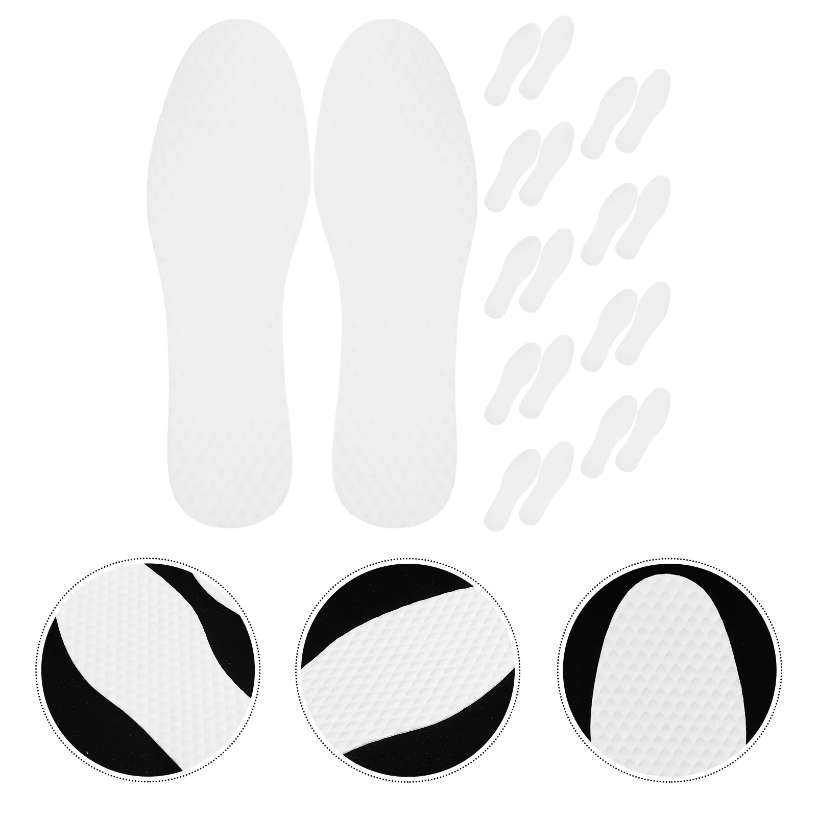 20 Pairs Sweat-absorbing Insoles Shoe Men Inserts for Women Inner Shoes Boots Thin Womens Slip on Sneakers Replaceable