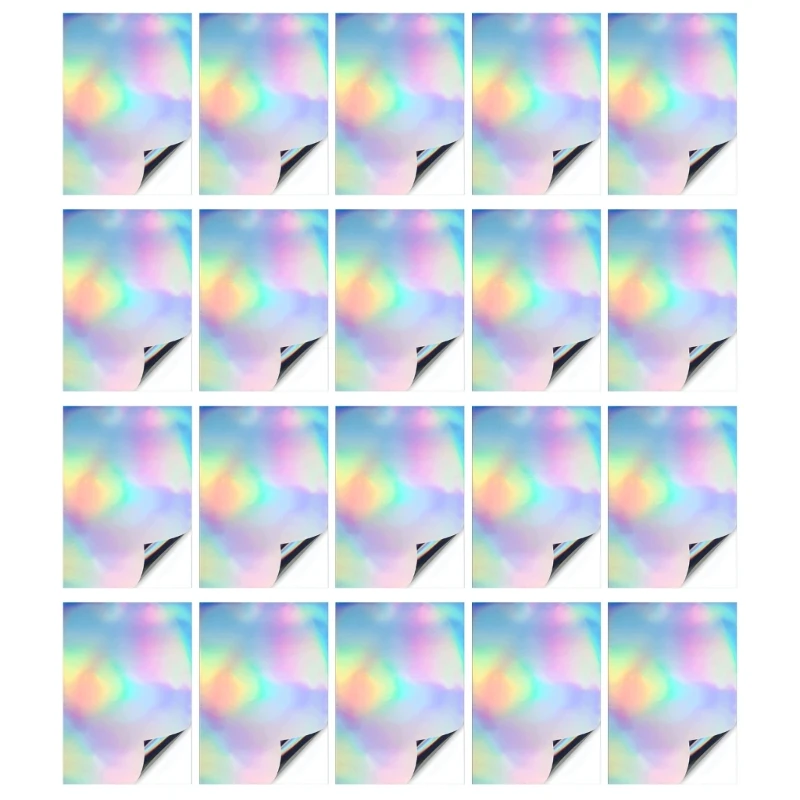 20 Sheets/Set Self-Adhesive Paper Stickers Paper A 4 Size Waterproof Film Printable Vinyls Sticker Paper