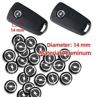 New 14mm Car Remote Key Sticker Aluminum Emblem Decoration Decal For Opel Astra Insignia Mokka Zafira Corsa Vectra Antara Meriva