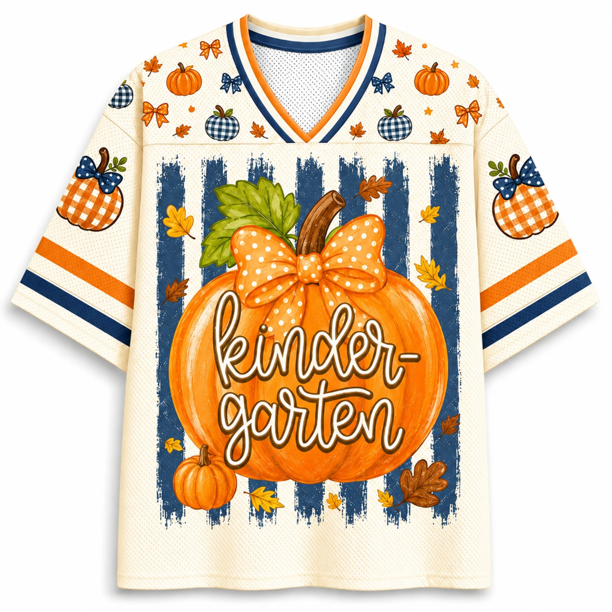 2026 Hot Selling Retro Funny Pumpkin Print Halloween V-neck Y2K Fashion Jersey for Adults and Children Plus Size Sports T-shirt