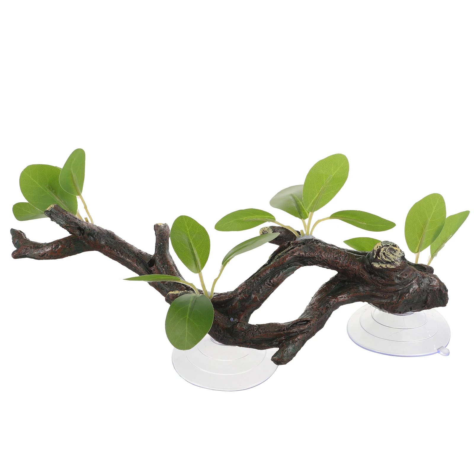 

Resin Reptile Plants Branch Aquarium Decoration for Terrarium Lizard Habitat Snake Climbing Accessories Frog Tank Decor