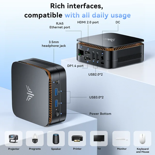 KAMRUI AMD R3 3250U 3.5Ghz Mini PC 8GB DDR4 256GB SSD Mini Computer 2.4+5G WiFi/BT4.2 4K@60Hz UHD Desktop PC Win11p for Office 5 KAMRUI AMD R3 3250U 3.5Ghz Mini PC 8GB DDR4 256GB SSD Mini Computer 2.4+5G WiFi/BT4.2 4K@60Hz UHD Desktop PC Win11p for Office 5