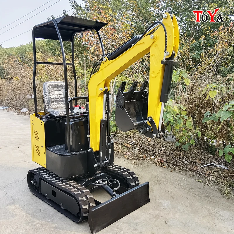 A multi-functional small excavator garden greening orchard greenhouse earth farm orchard turning soil weedearthwork farm orchard