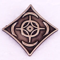 Cosmere Symbol Badge Stormlight Archive Vintage Nostalgic Metal Brooch