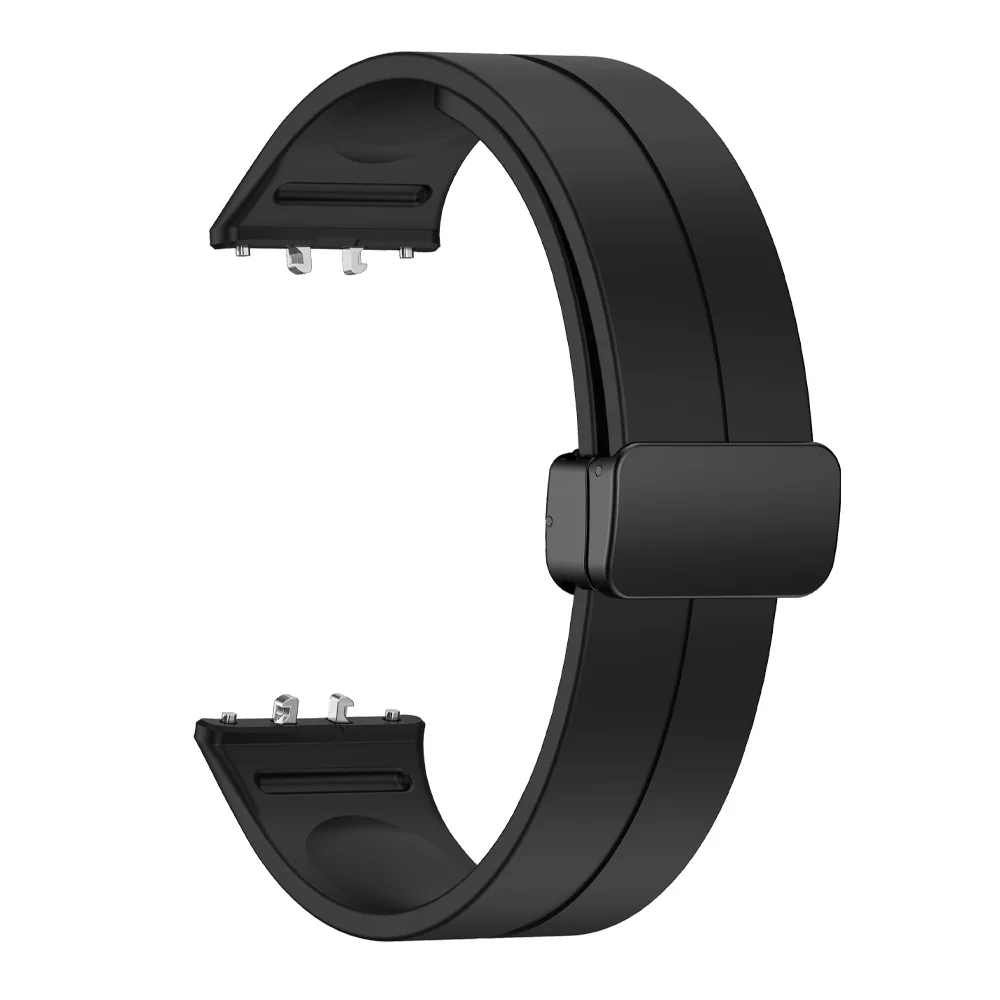 Magnetic Silicone Strap For Samsung Galaxy Fit 3,Sports Watchband Bracelet for Galaxy Fit 3 No Gaps Bracelet Band Accessories