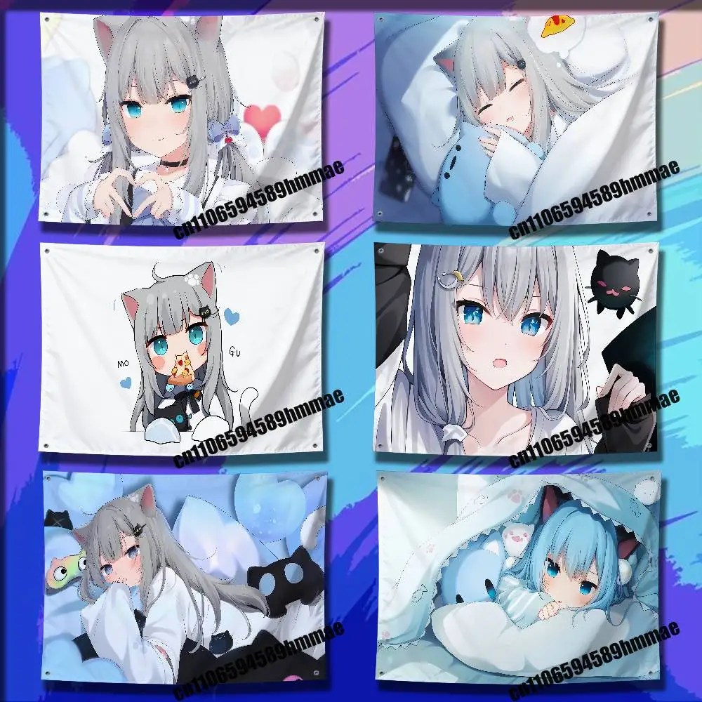 

For N-Nachoneko Flag 50*70cm 60*90cm 80*120cm 100*150cm 150*200cm Camp Wall Banner Tapestry Cover