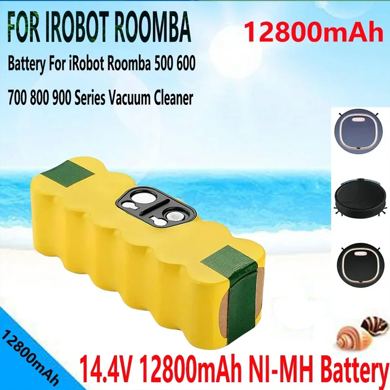 

Battery For iRobot Roomba 14.4V 6000mAh Battery For iRobot Roomba 500 600 700 800 900 series 620 650 770 580 Vacuum Cleaner