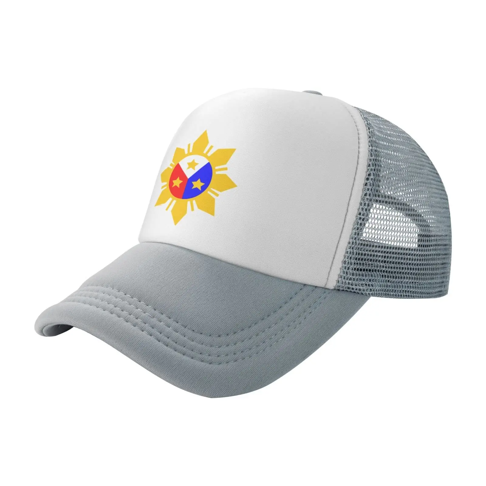 

Tribal-Philippines-Filipino-Sun-and-Stars Flag Sun Mesh Hats Summer Outdoor Baseball Cap Cool Trucker Hat for Men Women