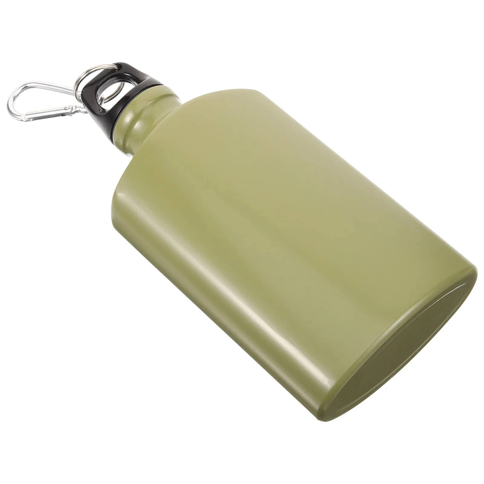 

Water Bottle 500ml Aluminum Alloy Compact Flat Camping Hiking Outdoor Canteen Wear Resistant Random Color