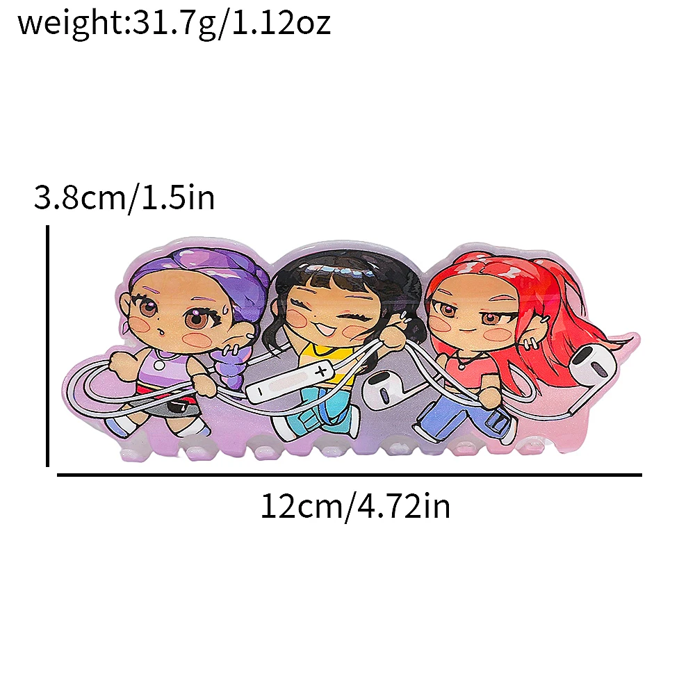 KPOP Witch Hunter Group süße Mädchen-Haarklammer, eine multifunktionale Haar-Accessoire-Haarklammer, die zum Dekorieren von Haaren verwendet wird