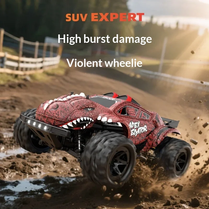 

Новый 1:18 радиоуправляемый пульт дистанционного управления, высокоскоростной автомобиль, милый динозавр в форме полнопривода, бесщеточный двигатель, беспроводной игрушечный автомобиль с дистанционным управлением