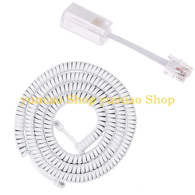 587B 1 Set Telephone Cord Detangler Rotating Landline Cable RJ9 Phone Cord Detangler Landline Handset Cord Cable