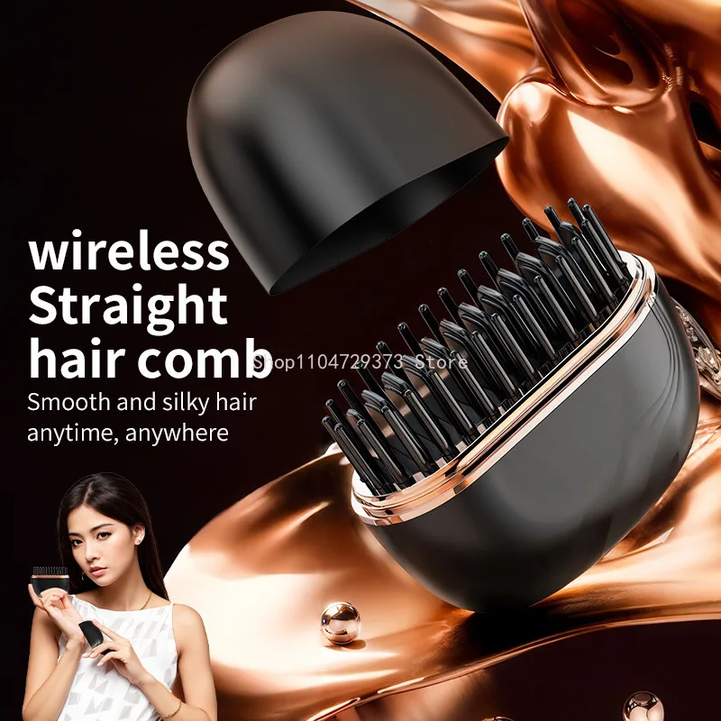 

Small Cordless Hair Styler Not Burn Design Lightweight for Hair Types Titanium Heat Conduction Styling Perfect Gift for Home