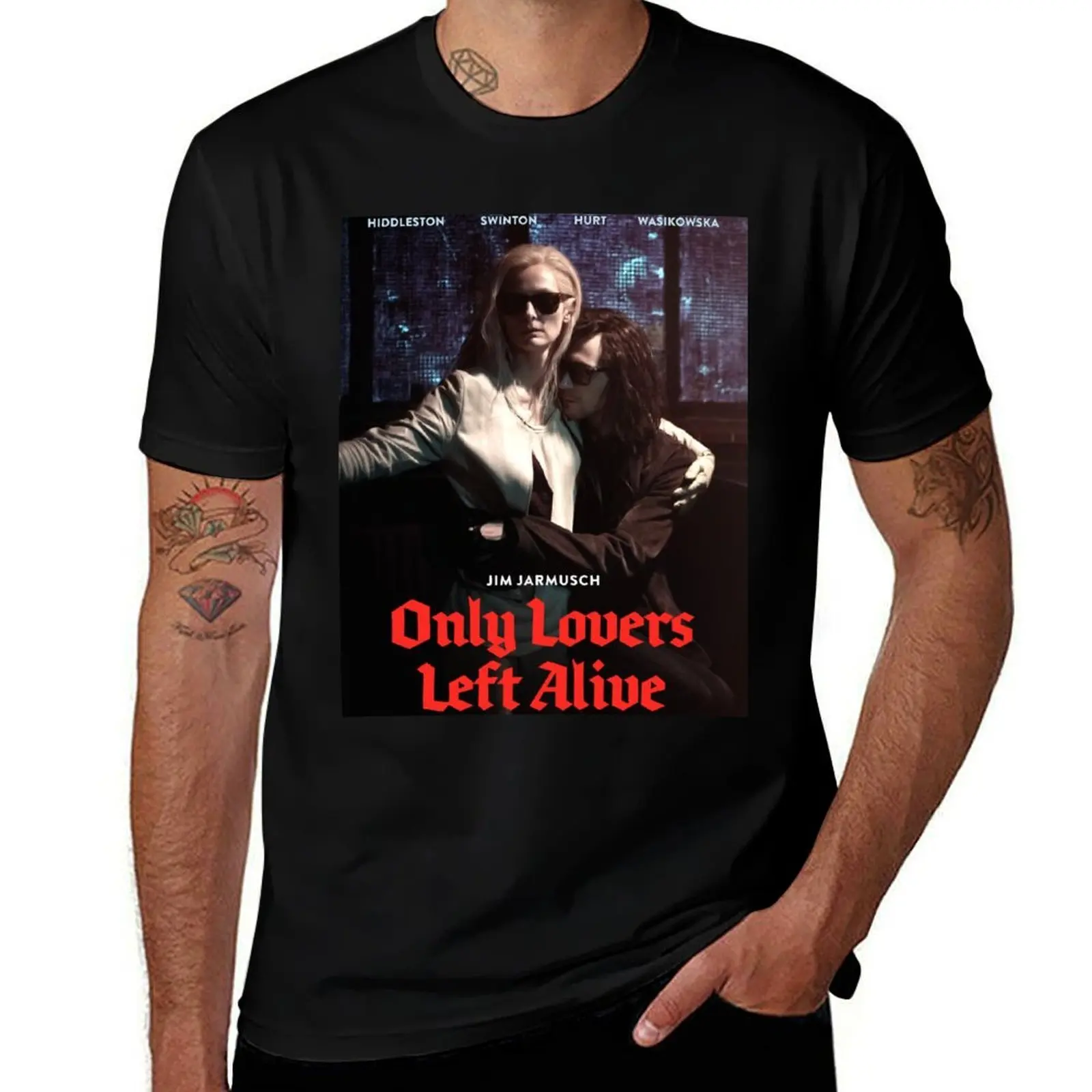 Only Lovers Left Alive T-Shirt Art Pattern Printed Casual Top