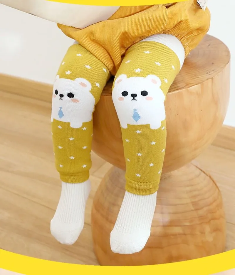 Chaussettes pour bébé en coton 100% de qualité supérieure, isolées thermiquement, au-dessus du genou, leggings d'hiver pour bébés, pour nouveau-nés de 0 à 3 ans