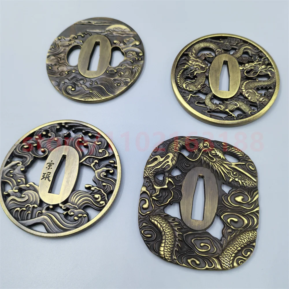 Alloy Tsuba Handguard Guard For Real Japanese Japan Samurai Katana Sword Fittings Accessory Parts Nice