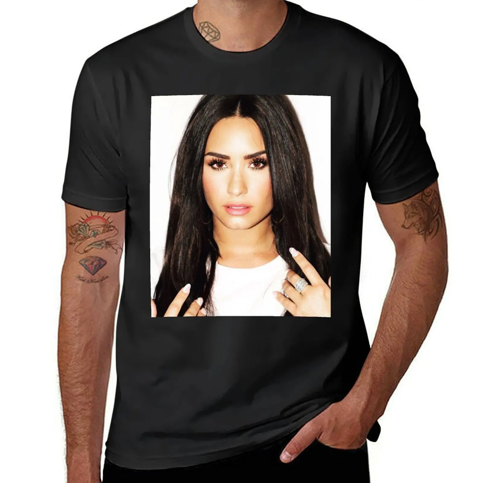 

Demi Lovato T-Shirt boys whites blanks mens t shirt graphic