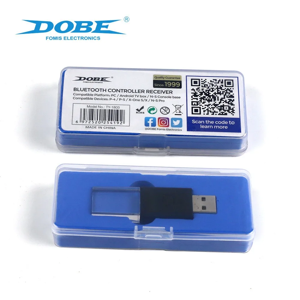 محول بلوتوث لاسلكي لأجهزة Xbox One/PS5/PS4/Switch Pro/PC وحدة تحكم لاسلكية USB دونغل استقبال لـ Android Box Gamepad