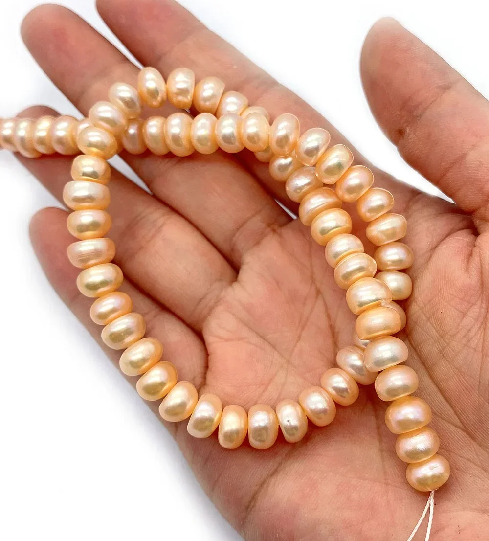 High quality Flat Beads Natural Freshwater Pearls Loose Pearls Beads for Making Jewelry DIY Necklace Bracelet Earring Accessorie