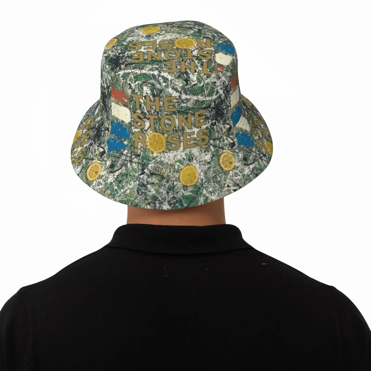 Unisex The Stone Roses Bucket Hat Bye Bye Bad Portable Fisherman Hats Summer Fashion Fishing Caps Hawaii Graphic Sun Hat