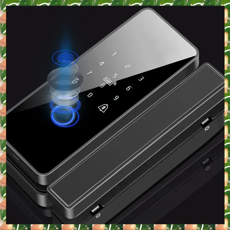 

JAJA Waterproof Tuya Wifi Smart Door Lock Fingerprint Electronic Rim Lock For Glass Door