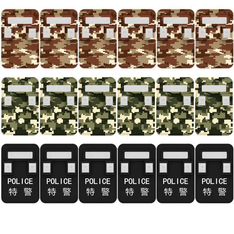 Military WW2 Building Blocks Solider Figures giocattoli regali armi mimetiche pistole Sandbag accessori per attrezzature Mini mattoni