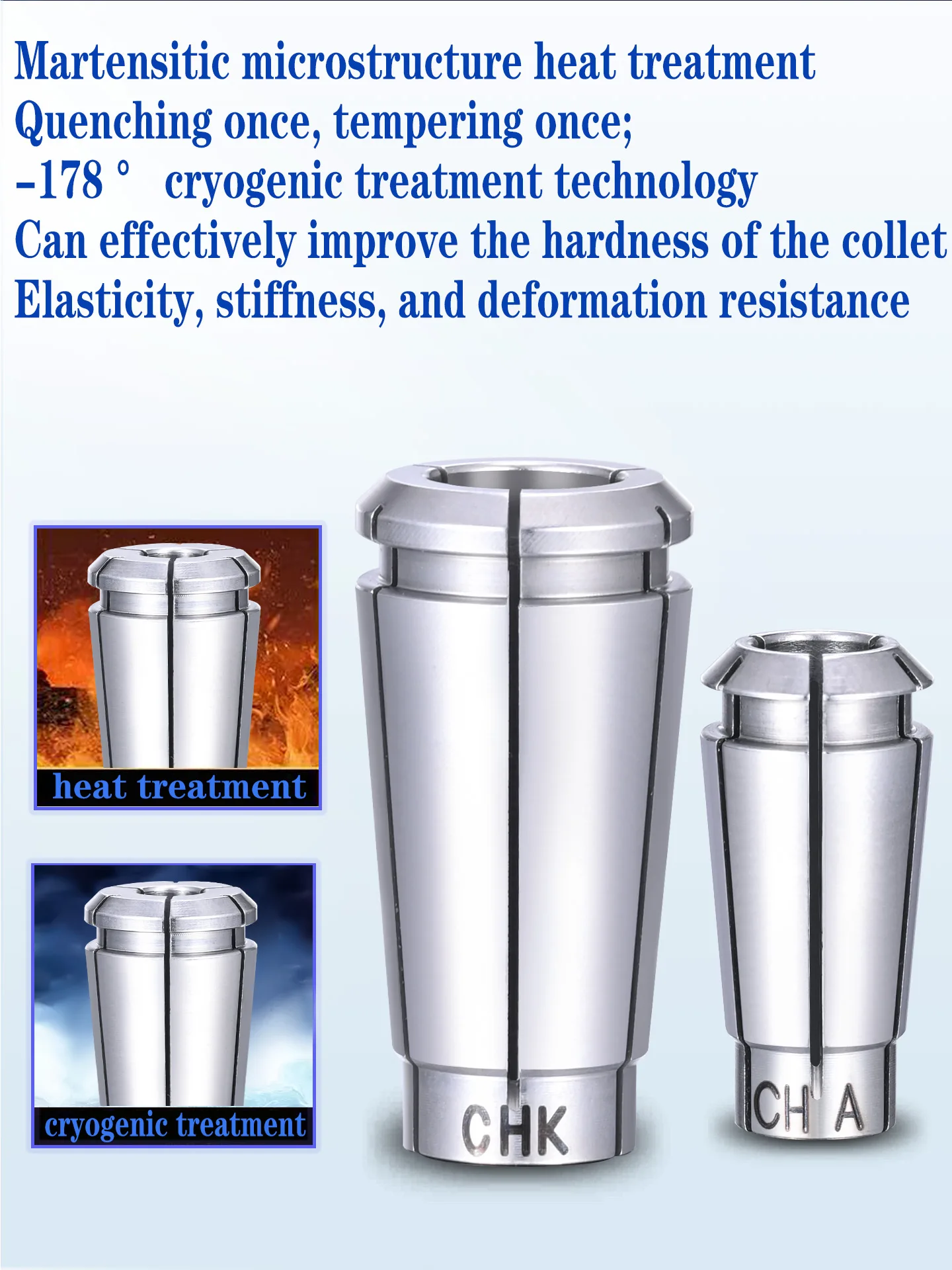 GDR CHK CHA Spannzangenfutter, hochpräzise 0,002 mm, Edelstahl, NAKANISHI ER11 ER16 ER20 ER25 ER32 ER Spannzangenfutter-Werkzeughalter – Detail 7