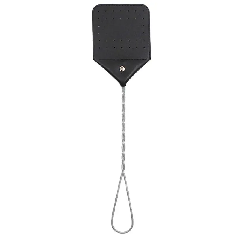 

Leather Fly Swatter Manual Fly Swatter With Long Handle Household Fly Swatter Mosquito Slap For Home Garden Classroom And Office