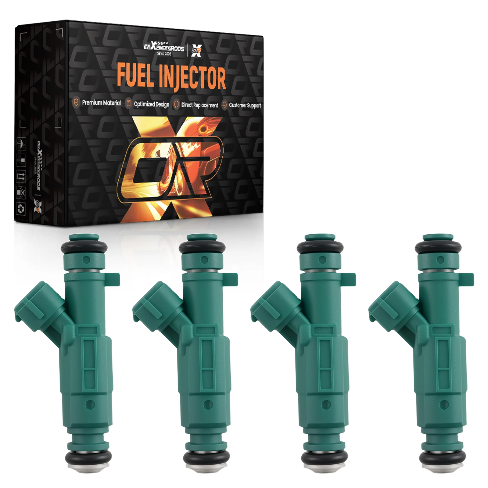 

4 Fuel Injectors for Hyundai Sonata L4 2.4L 2006-2007 FJ839 84212329 4 Hole Petrol New