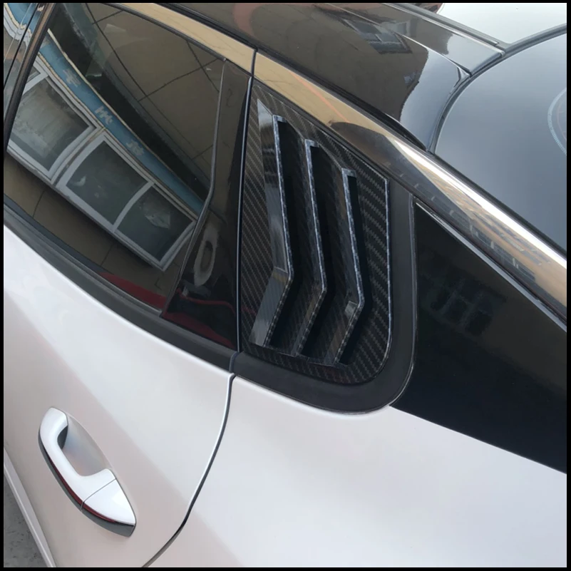 For KIA Optima K5 2016-2019 Rear Window Blind Shades Louver Vent Molding Cover Sticker Trim Car Styling Auto Accessories